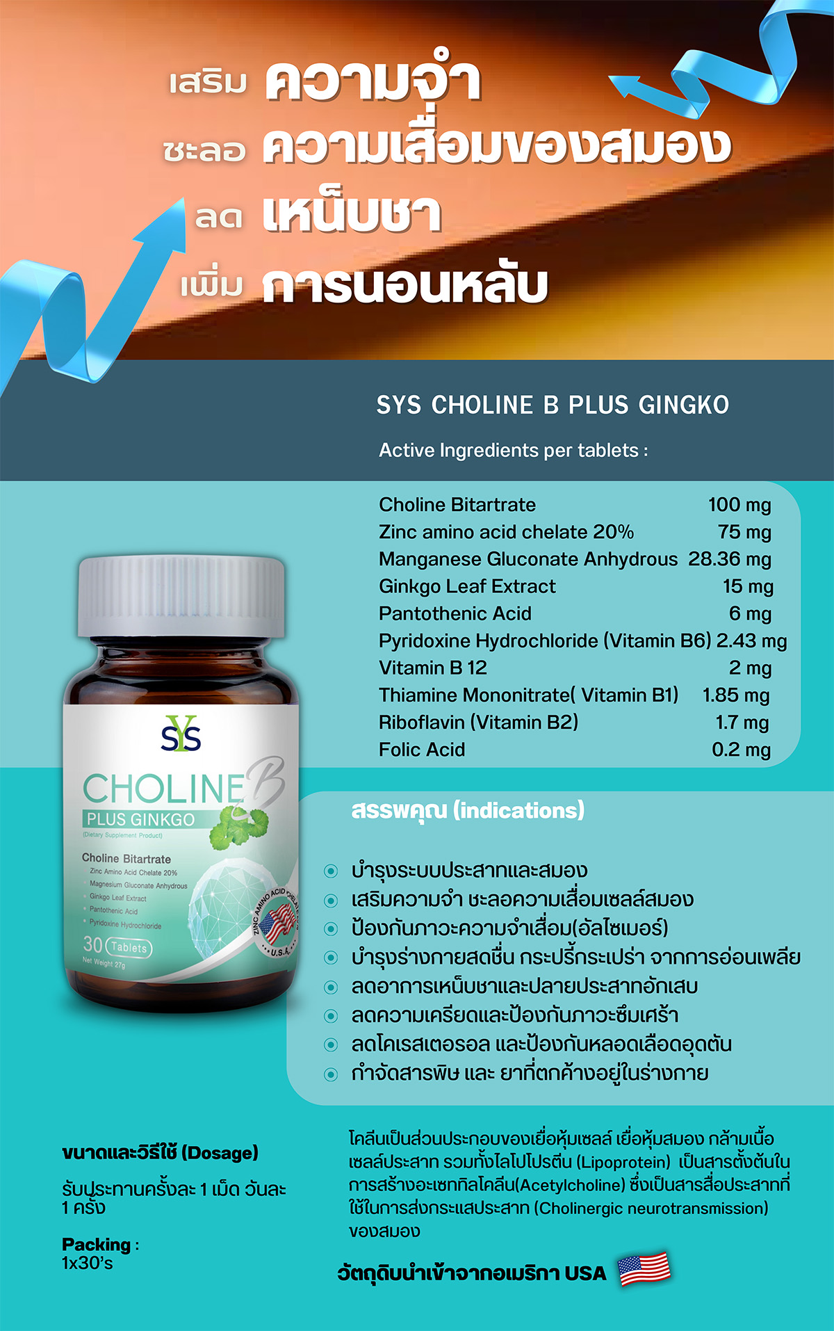 3.SYS CHOLINE B PLUS GINGKO